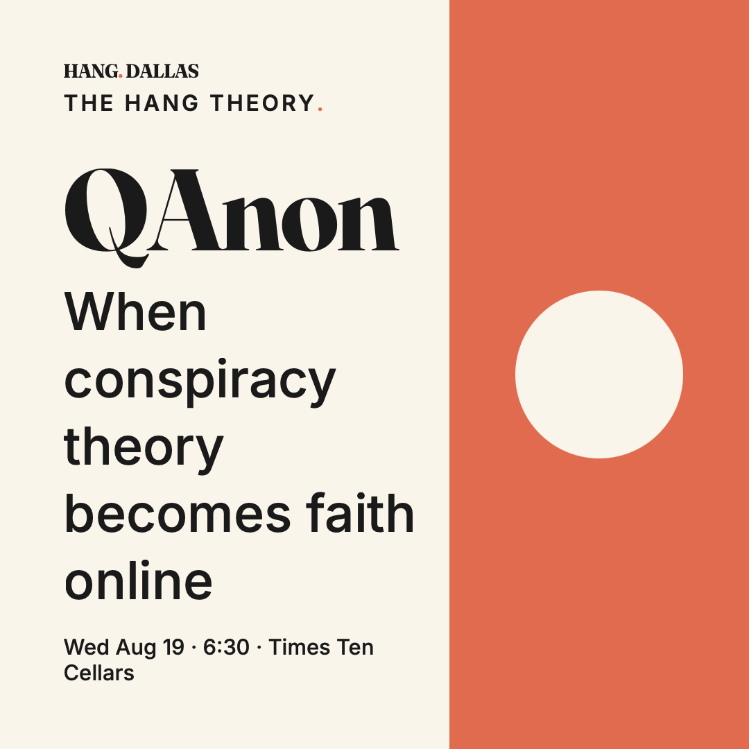 Poster for QAnon: when conspiracy theory becomes faith online