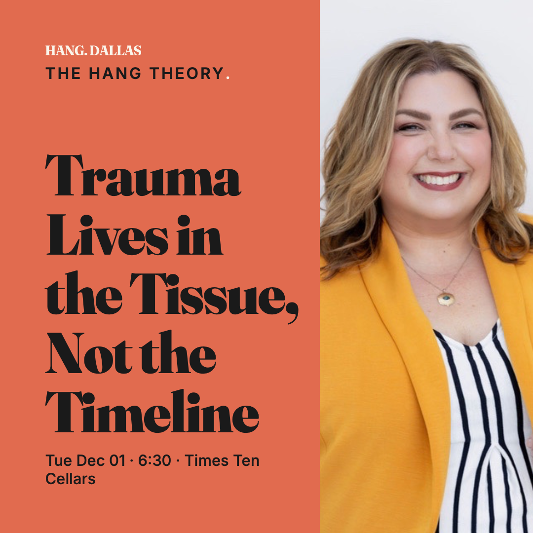 Poster for Trauma Lives in the Tissue, Not the Timeline