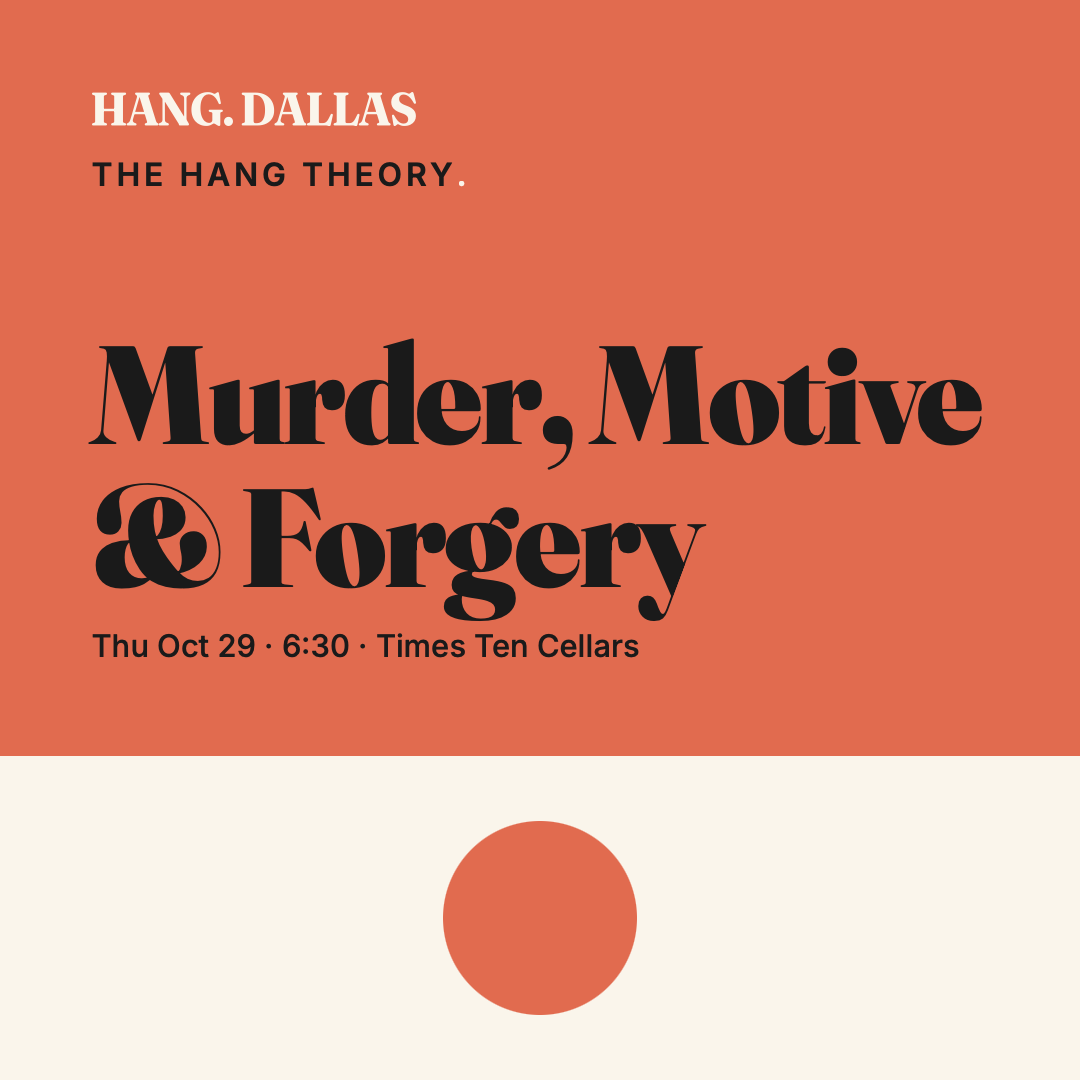 Poster for Murder, Motive & Forgery